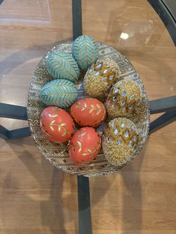 Pier 1 Imports glass decor set