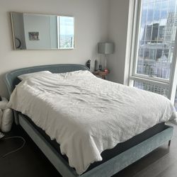 Queen Velvet Bed frame