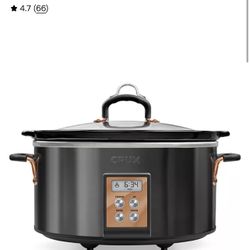 Crux 6-Quart Digital Programmable Slow Cooker