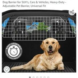 Dog Barrier For SUVS, Cars And Vehicles. 