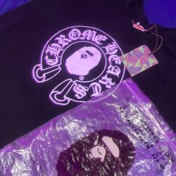 2 Bape X Chromheart Shirts 