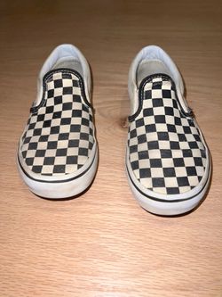 VANS Checkered White Boys shoes 2