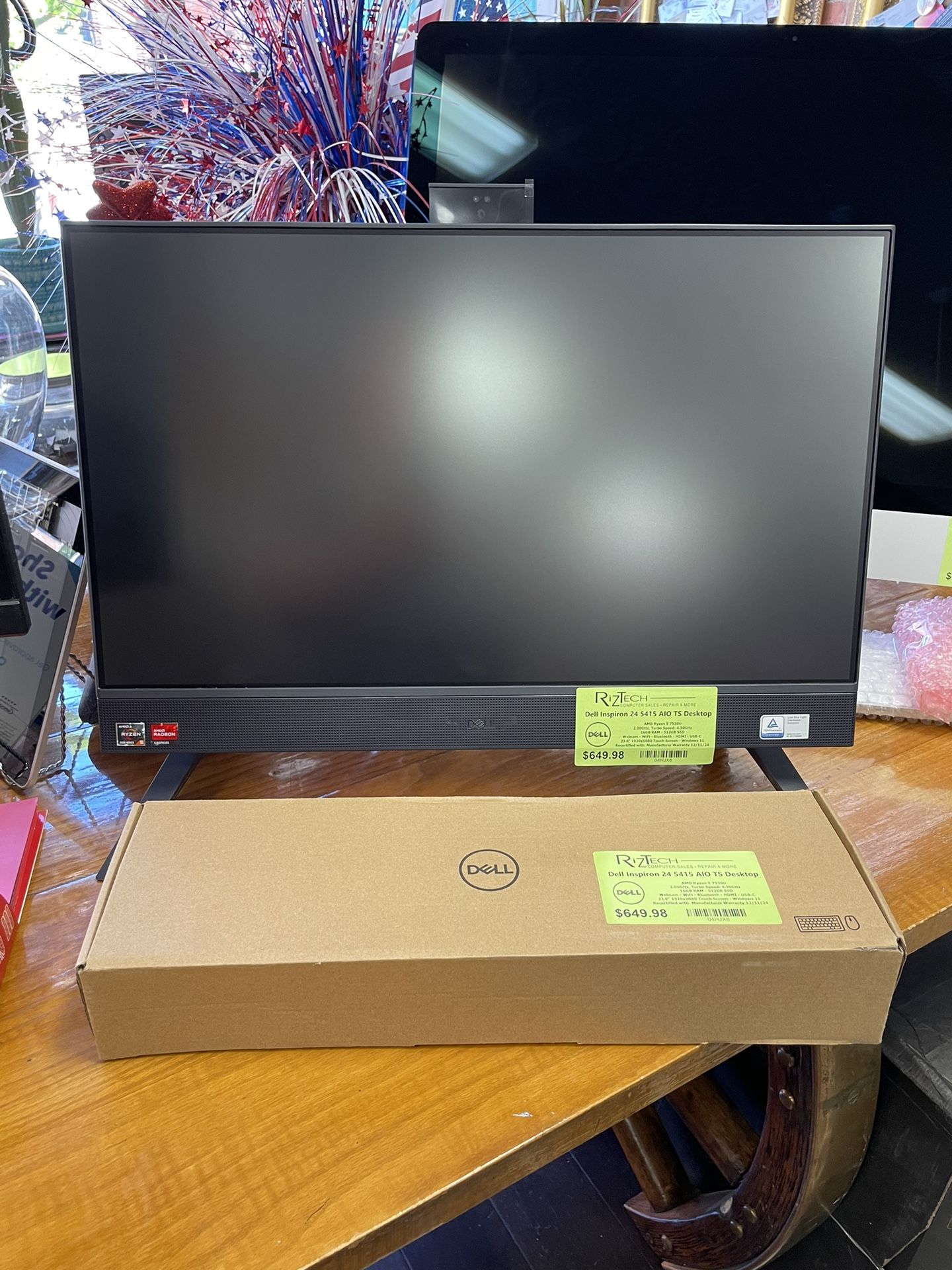 Manufacturer Warranty thru 12/11/24 Dell All in One Touchscreen Desktop 16GB RAM 512GB SSD @RizTech