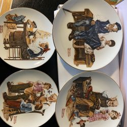Norman Rockwell Limited Series Plates 1982