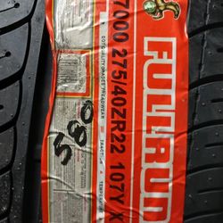 275/40/22 FULLRUM TIRES 