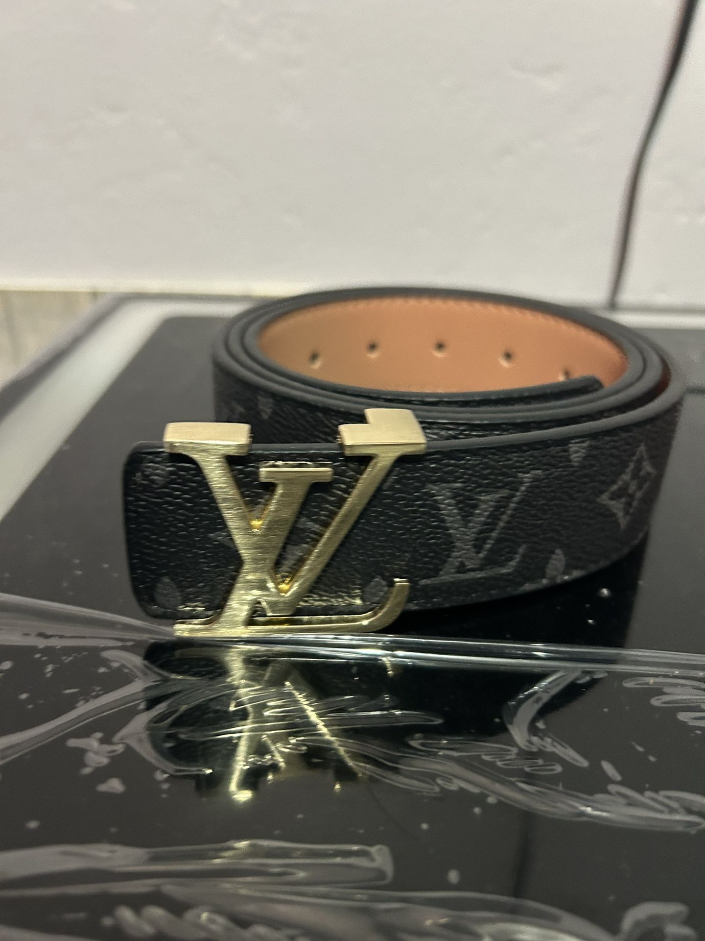 Black Louis Vuitton Belt 