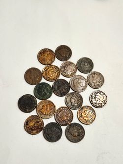 Antique Indian Head Cent Coins