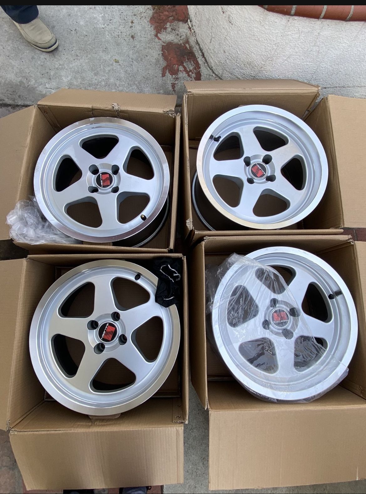 Saleen Reps 4x108 Foxbody Wheels SVE 17x10
