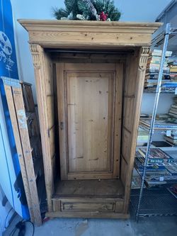 Vintage Wood Wardrobe 