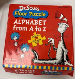 Dr. Seuss Alphabet Abc Floor Puzzle , Classroom, Learning, Reading, teacher