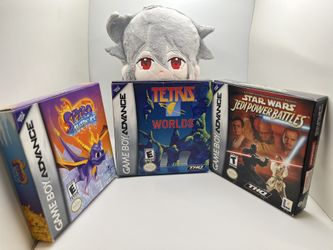 Gameboy Advance Games Complete in Box Spyro, Star Wars, Tetris