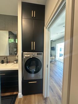 LG 24" Ventless Washer/Dryer Combo + Custom Built in Cabinetry - Like New