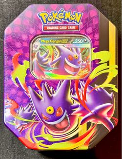 Moonlit Mega GENGAR Ex Tin Pokémon (See Description)