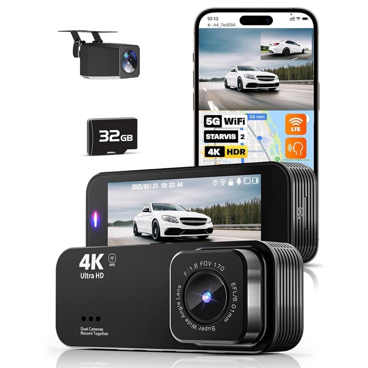 Brand New 4K Dual Dash Cam Front and Rear
