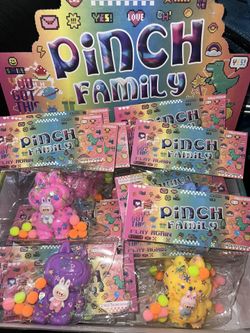 Labubu Pinch Family Squishy Sensory Toy 