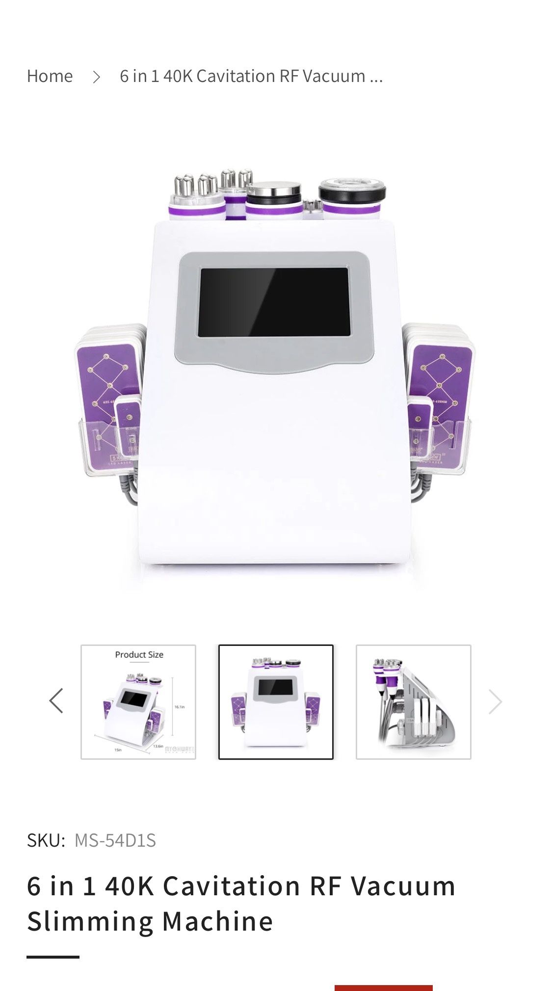 Cavitation Machine 6 In 1