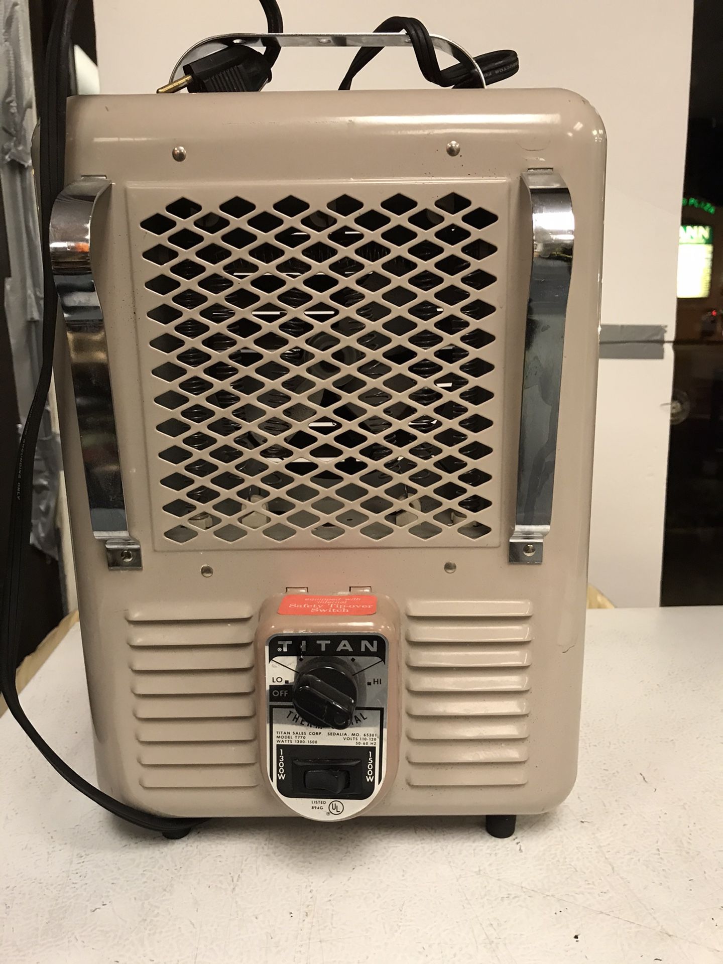 Vintage Titan Space Heater Model # T770