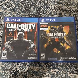 PS4 Black Ops 3 and 4