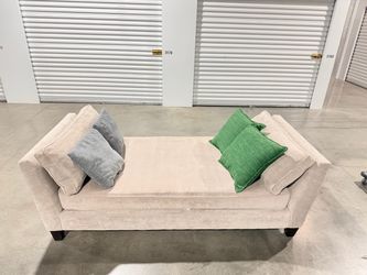 Like new Bonaterra Dove Grey Fabric 86" Chaise Lounge