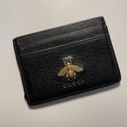 Gucci Animailer Leather Card Case 