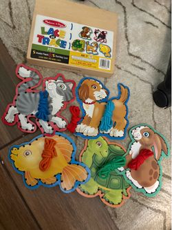 Melissa and Doug lace and Trace