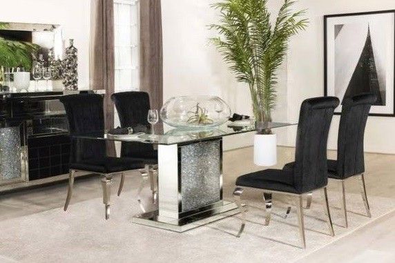 New, Marilyn 5 Piece Rectangular Dining Set For Sale Delivery Available-β