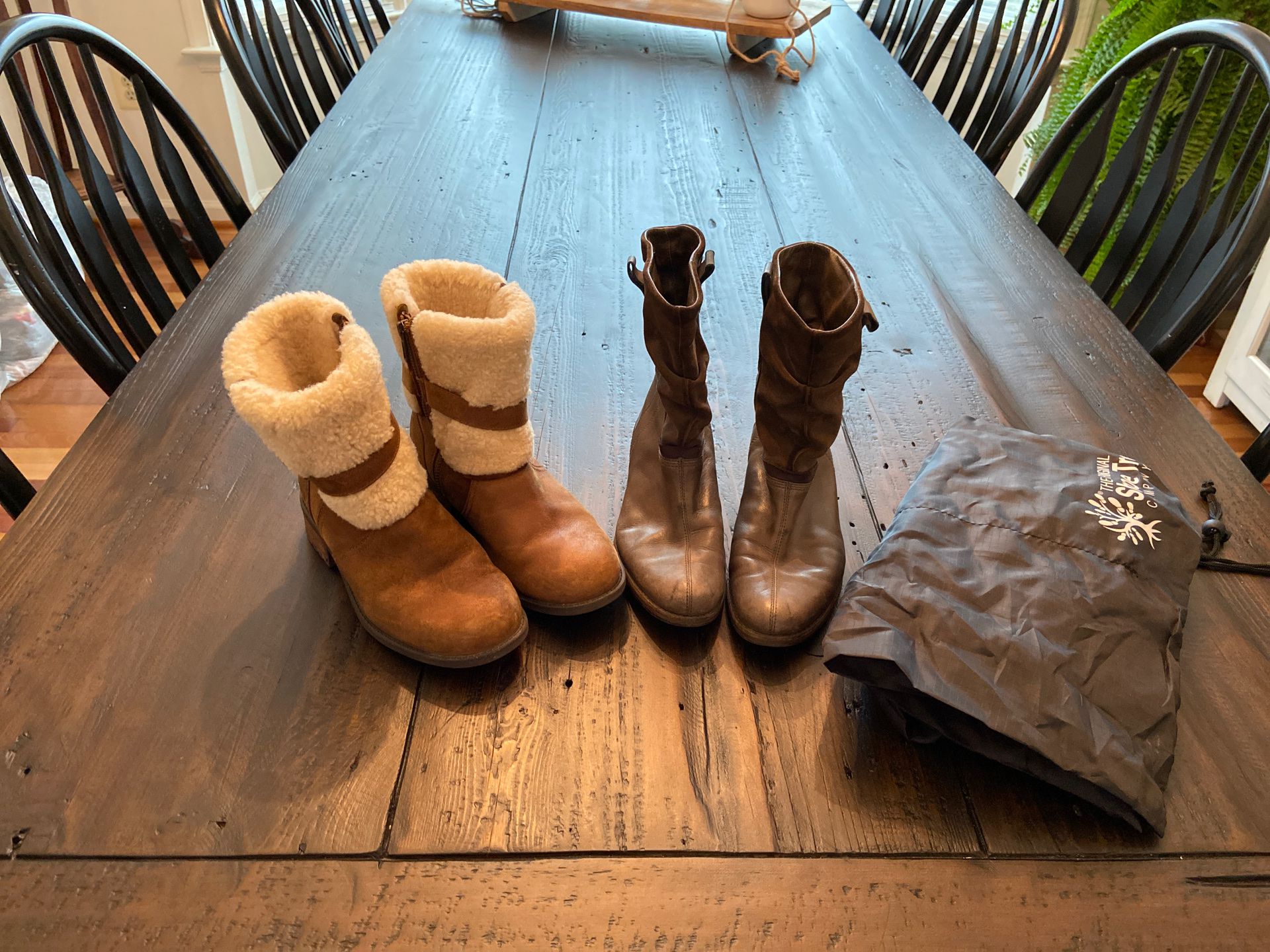 UGG BOOTS, PATAGONIA BOOTS, sizes 6.5.