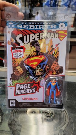 McFarlane Page Punchers... Figure Whit A Comic.. Superman