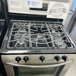 Stainless Steel Frigidaire Gas Stove