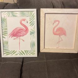 Flamingo Pictures $5 Pair