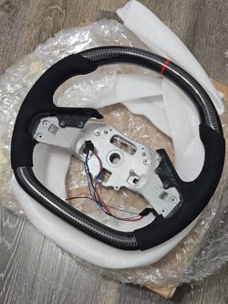 BRAND NEW 2020-2026 Corvette C8 Real Carbon Fiber Steering Wheel W/ Heated Function
