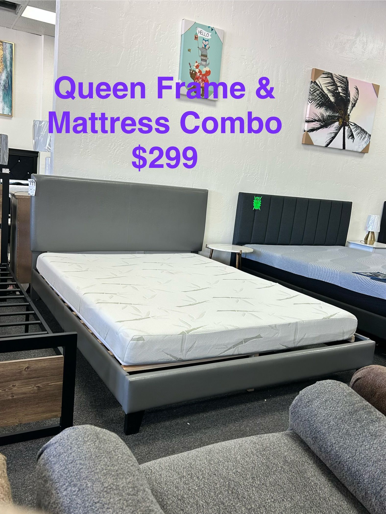 Queen Bed Frame And Mattress