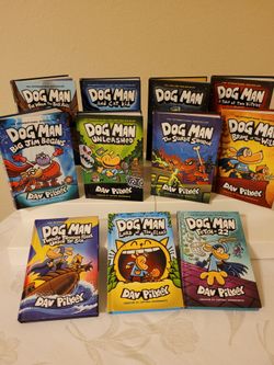 Dav Pilkey HC Dog Man Books Bundle of 11