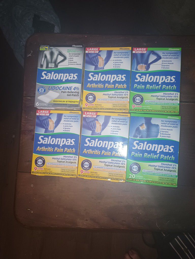 Variety Of Salonpas Patches For Pain Relief