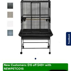 Large Rolling Birdcage 