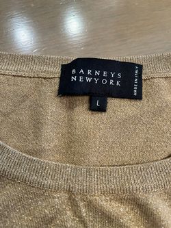 Barney’s- Italian Made Gold Top- S/M Holiday Wear