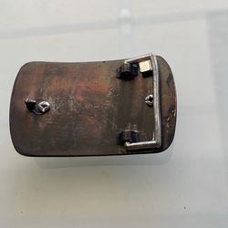 Southwestern style brass belt buckle