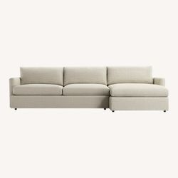 Crate & Barrel Lounge 2-Piece Sectional with Chaise