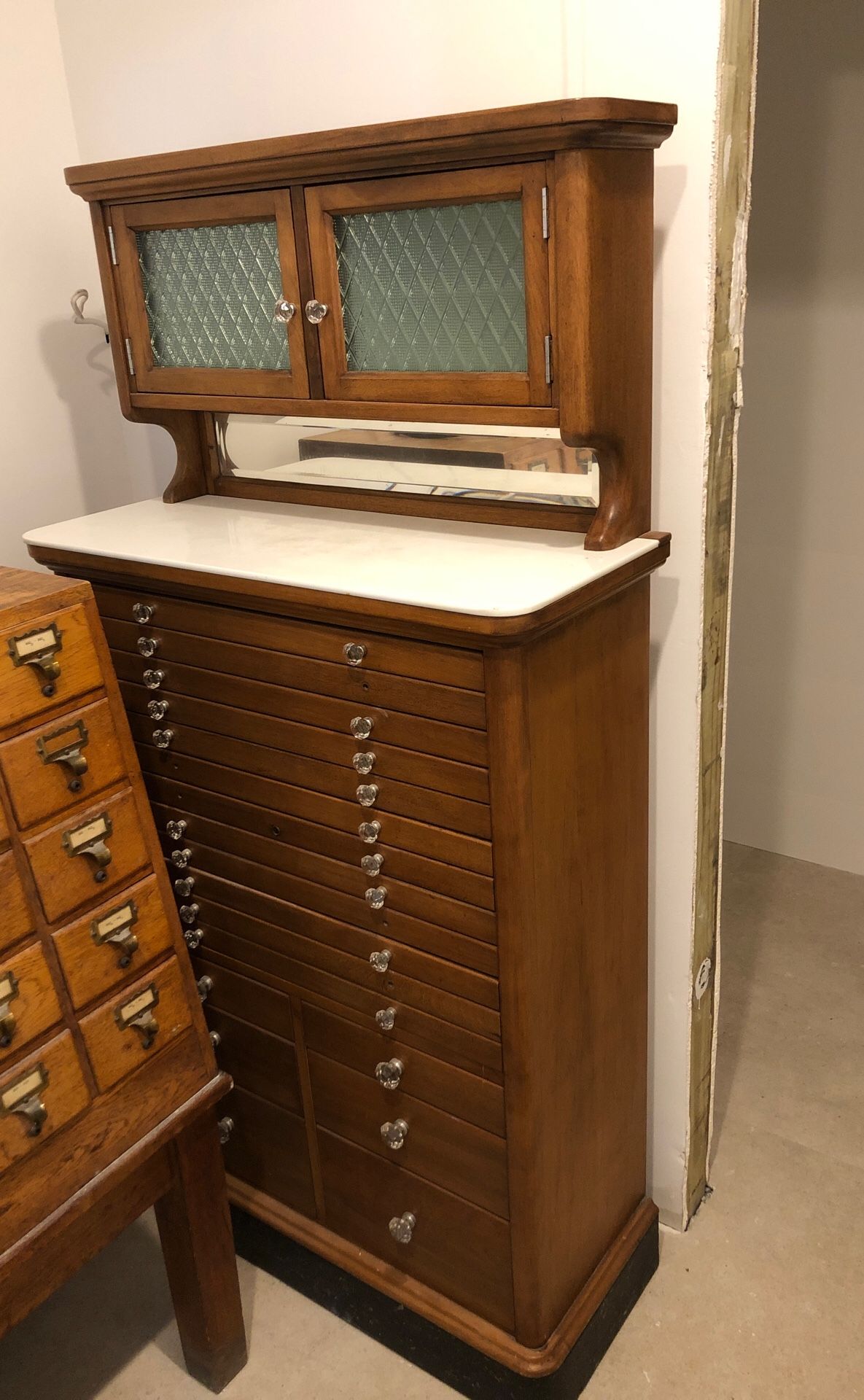 Vintage dental cabinet antique