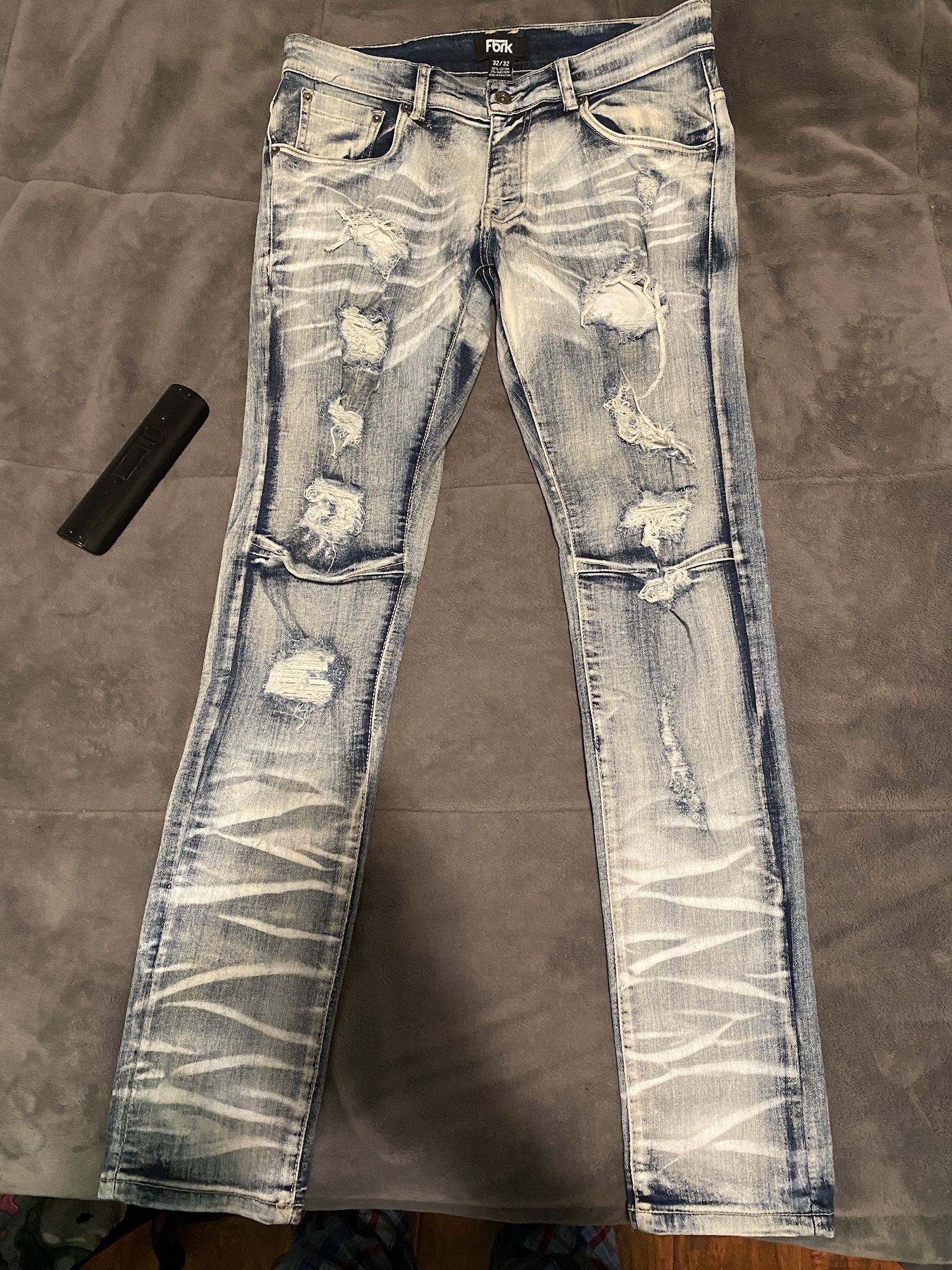 Light Blue Crinkle Fbrk Jeans