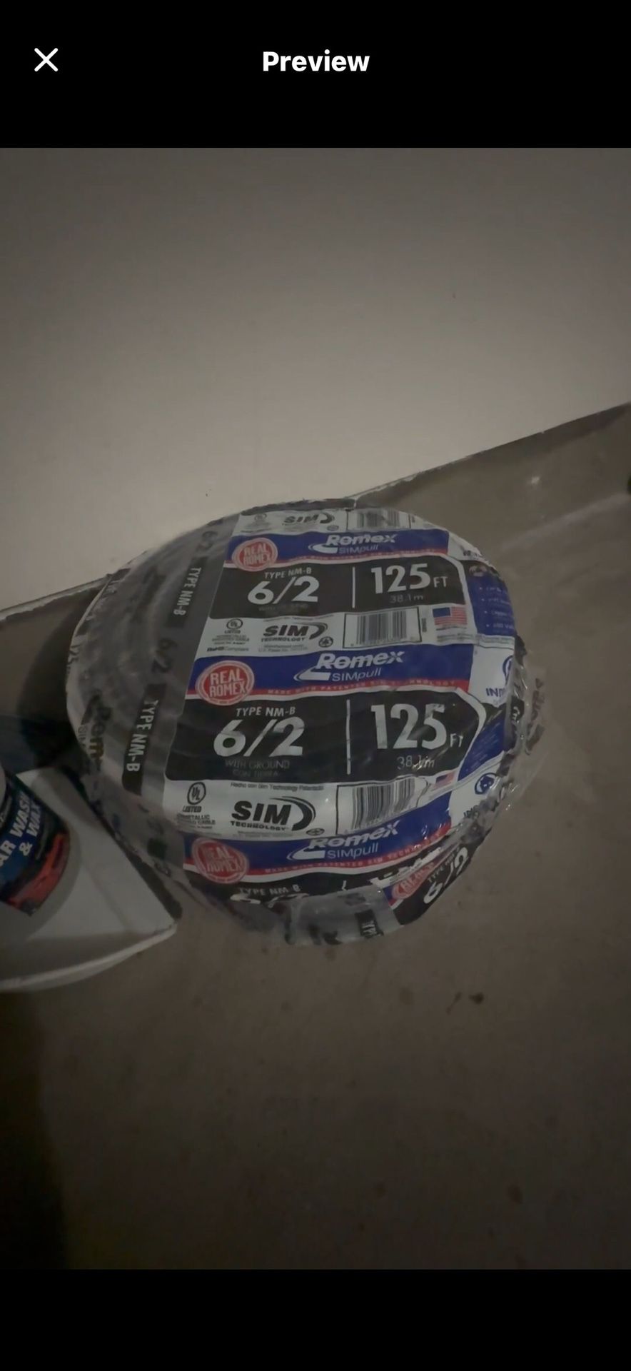 Romex Wire Cable 6/2 #1 #3 # 6#8 #10