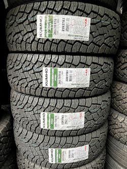 265/70/16 A/t New Tires #4 Kumho Mount & Balance // 4 llantas nuevas todo terreno Instaladas Y Balanceadas