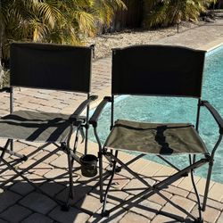 Slumberjack Folding Camping Chair - Drink Holder and  Carrying Bag