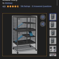 Midwest Ferret Nation Deluxe Ferret Cage, Double Story