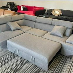 PULL OUT BED SECTIONAL COUCH NEW IN BOX