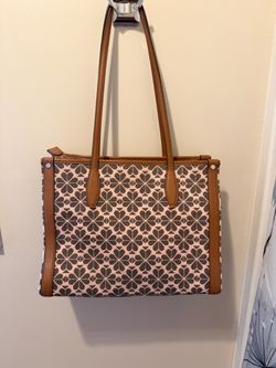 Kate Spade Spade Flower Monogram Tote Bag