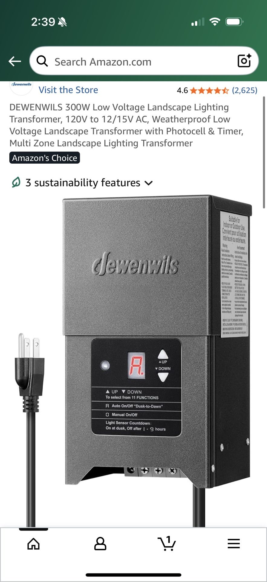 Landscape Lighting Transformer