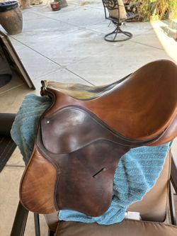 ENGLISH saddle All Leather 16 Inches Long