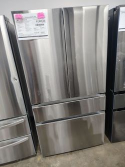 LG standard depth 4 door French door refrigerator 30 cu stainless steel