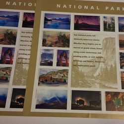 National Parks Collectable Stamps 